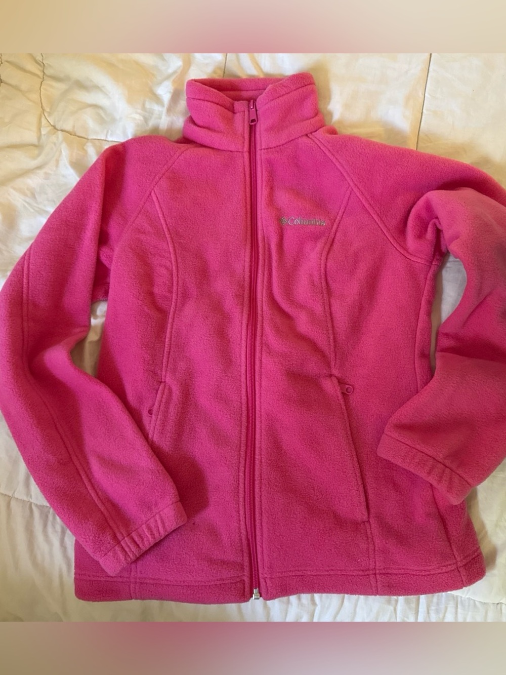 Columbia Pink Fleece Jacket - Full Zip